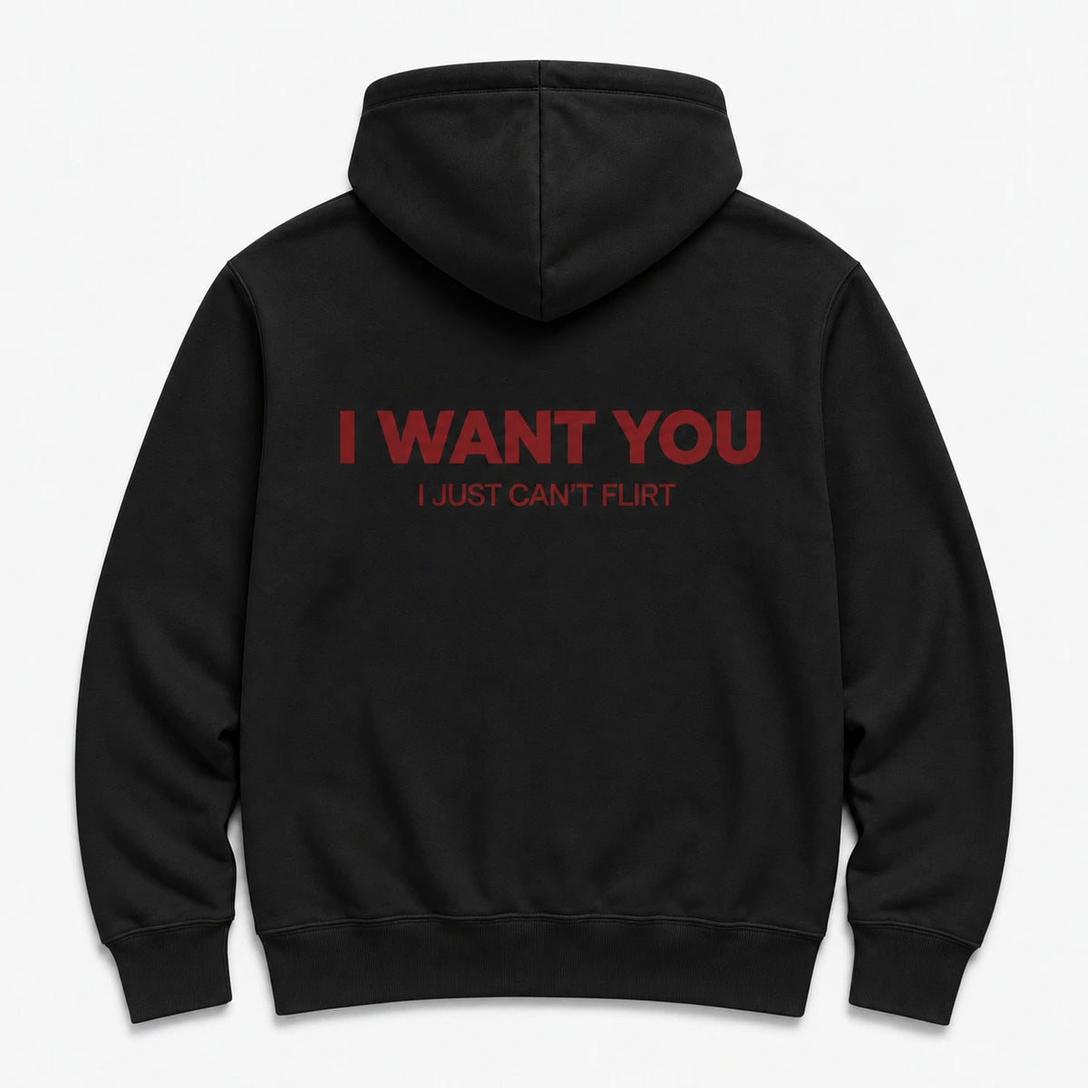 i want you - HOODIE — Czarny — tył