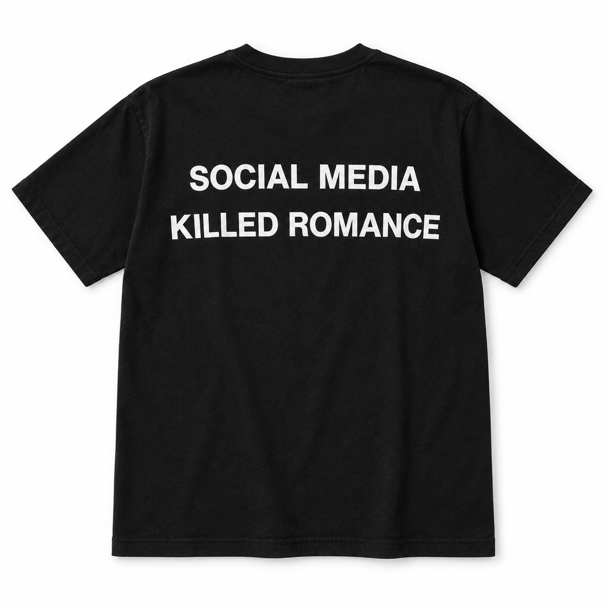 Social Media Killed Romance - TEE — Czarny — tył