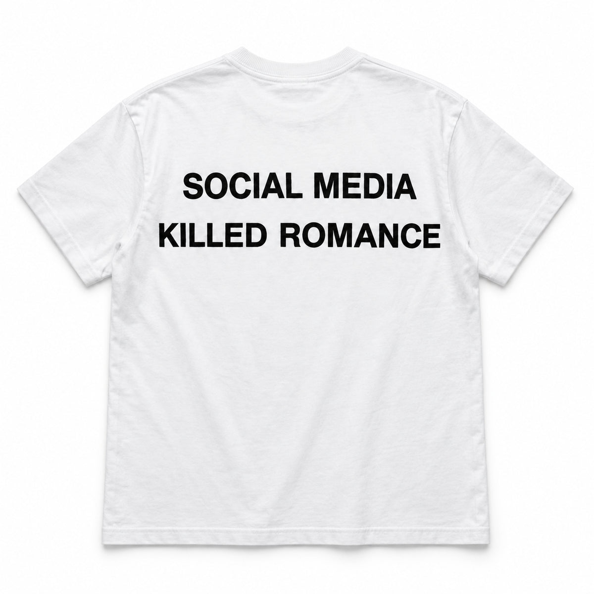 Social Media Killed Romance - TEE — Białe — tył