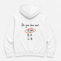 do you love me? - HOODIE — Biały — tył