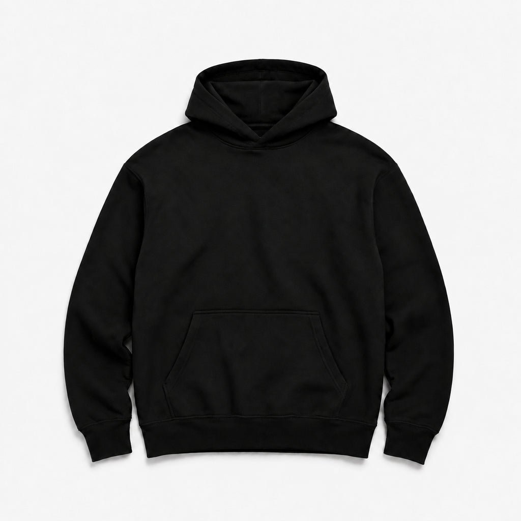 Bluza YUTEE — Czarny — gładki przód bez logo